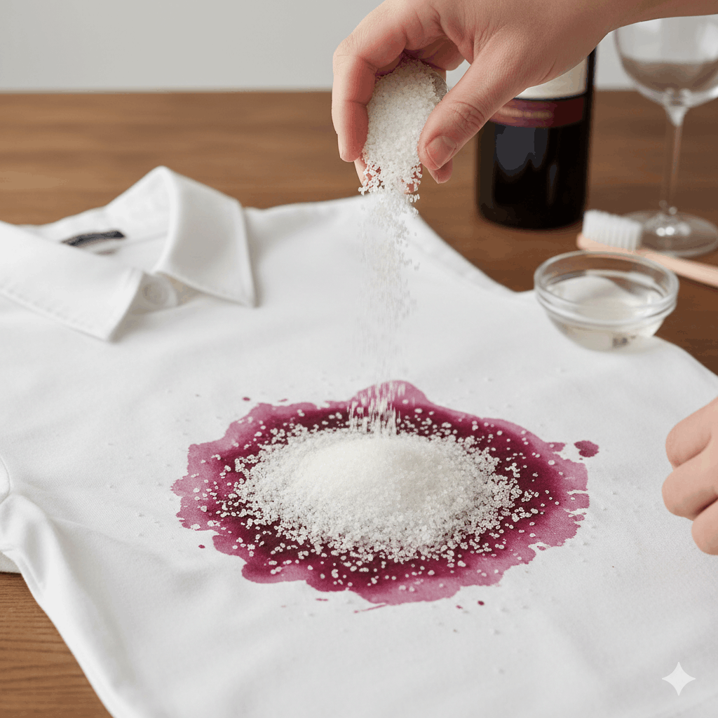Rotweinfleck weißes T-Shirt Rotweinflecken aus Kleidung entfernen So klappt’s wirklich