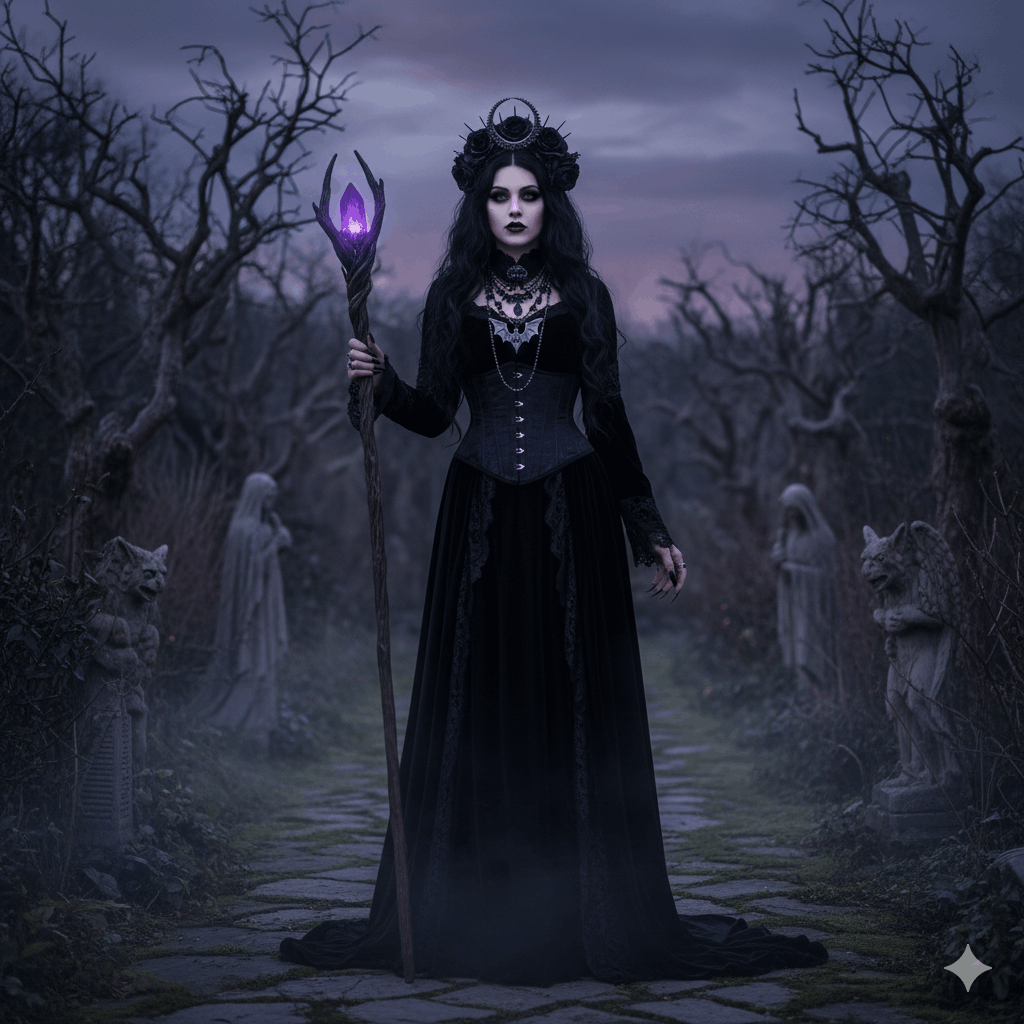 Frau Gothic Kleidung Dark Aesthetic Definition – Was bedeutet das