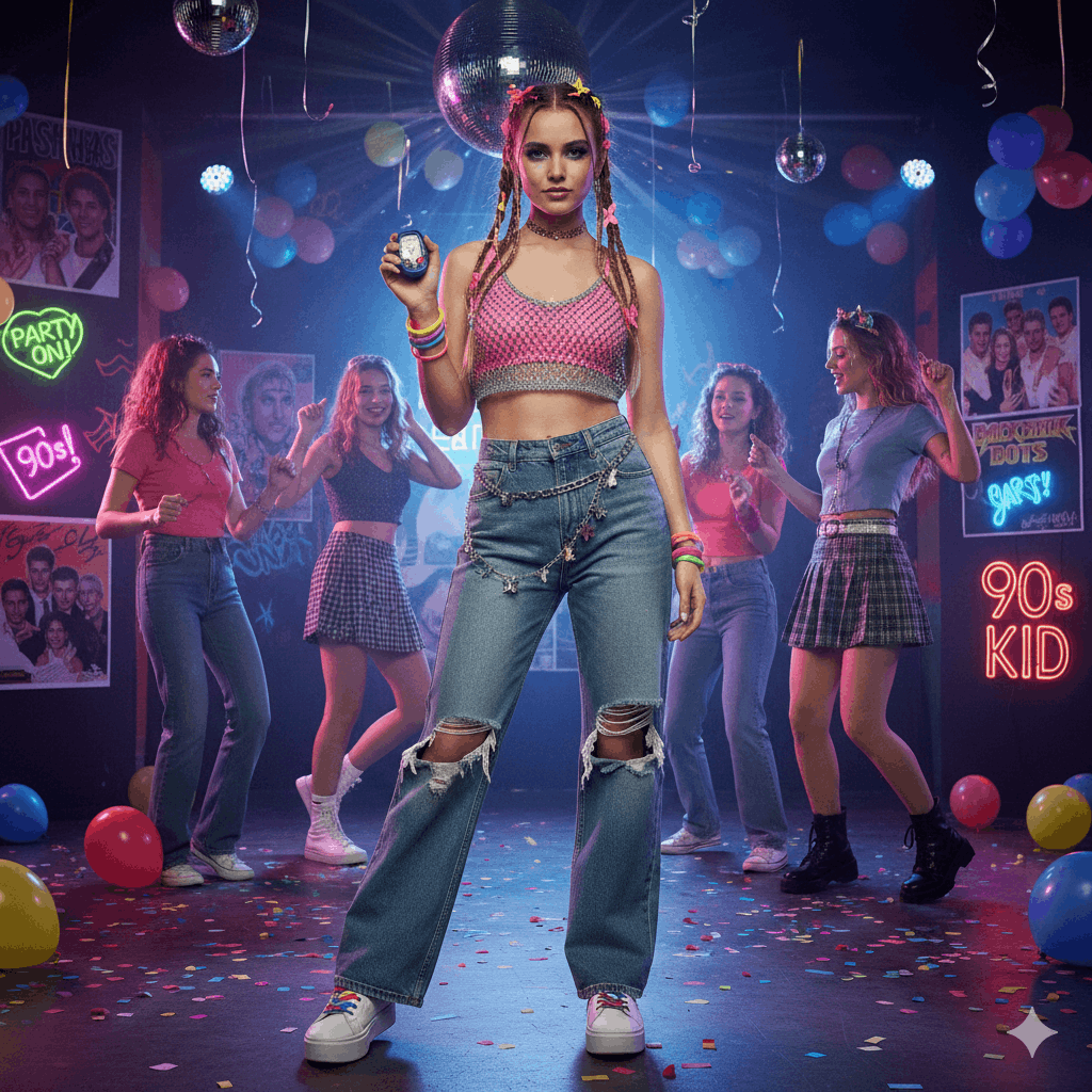 Outfit Ideen für eine 90er Party – So triffst du den Retro-Vibe perfekt