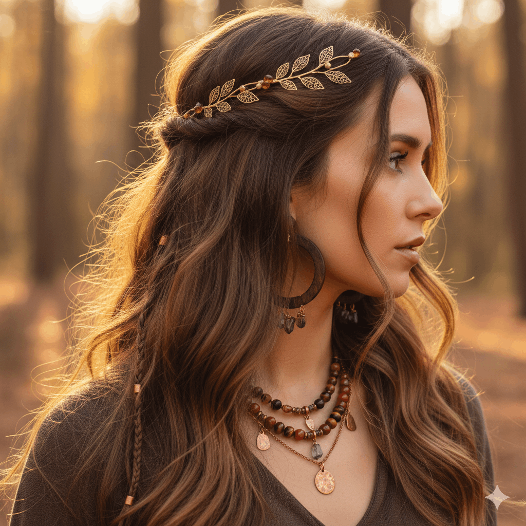 Welcher Schmuck passt zu braunen Haaren – Tipps & Stylingideen
